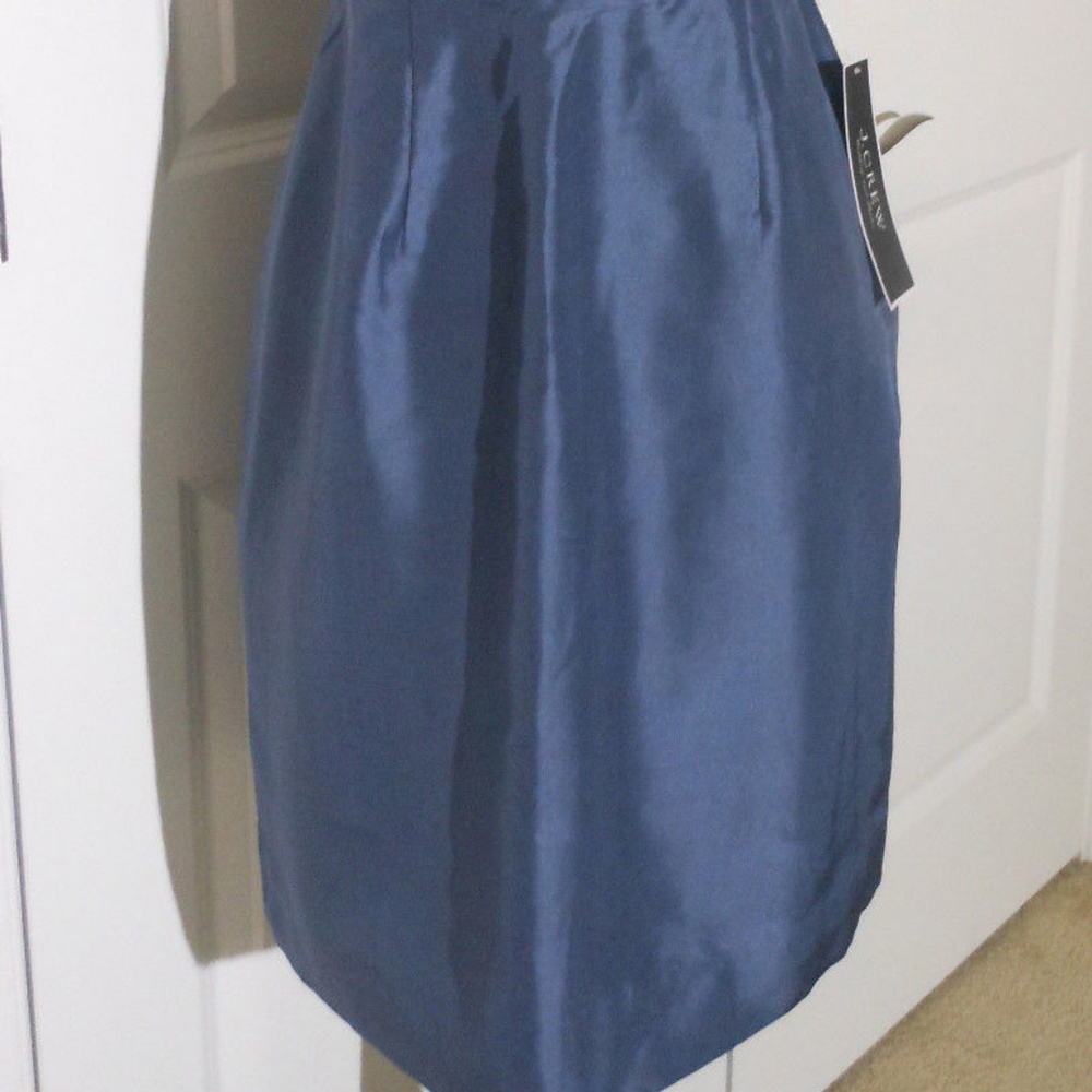 J CREW Strapless Alexia Dress in Slub Silk NWT - Picture 4 of 8